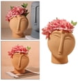 thumbnail image 4 of Cabeza redonda nórdica maceta maceta jarrón hecho a mano chica Pequeña flor Sharpla maceta de cabeza, 4 of 8