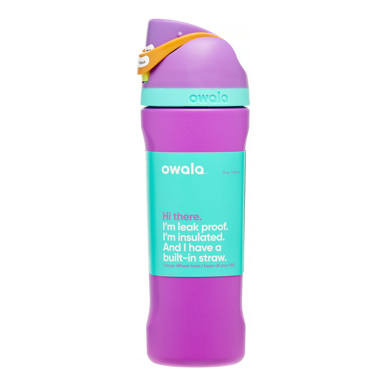 Owala FreeSip Stainless Steel Water Bottle, 24oz Light Purple 