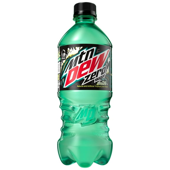 Mtn Dew Baja Blast Zero Sugar, 20 oz Bottle