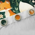 thumbnail image 4 of Manfei Cute Wild Fox Curtains for Living Room,Cartoon Mushroom Blackout Curtains Set of 2 (52x84),Graffiti Flower Floral Curtains and Drapes (52x84) For Girls,Breathable Bedroom Decor, 4 of 6