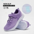 thumbnail image 3 of Bocca Girls Athletic Sneakers Purple Lightweight WalkingTennis Shoes 1M, 3 of 8