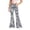 37Blue116, variant on XAOFW Girls Back To School Flared Pants Elastic Waist Slim Fit Striped Wide Leg Trousers Uniform Pants For Girls Kids Versatile Bottom 5-6 Years