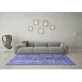 thumbnail image 3 of Ahgly Company Machine Washable Indoor Round Persian Blue Traditional Area Rugs, 8' Round, 3 of 4