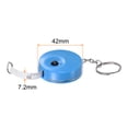 thumbnail image 2 of 2uds Métrica Cinta 1,5M/60 Pulgadas Retráctil Sastres Métrica Cinta Bolsillo Tamaño con Llave Cadena para Cuerpo, Tela, Costura y Manualidades Medidas, Azul, 2 of 5