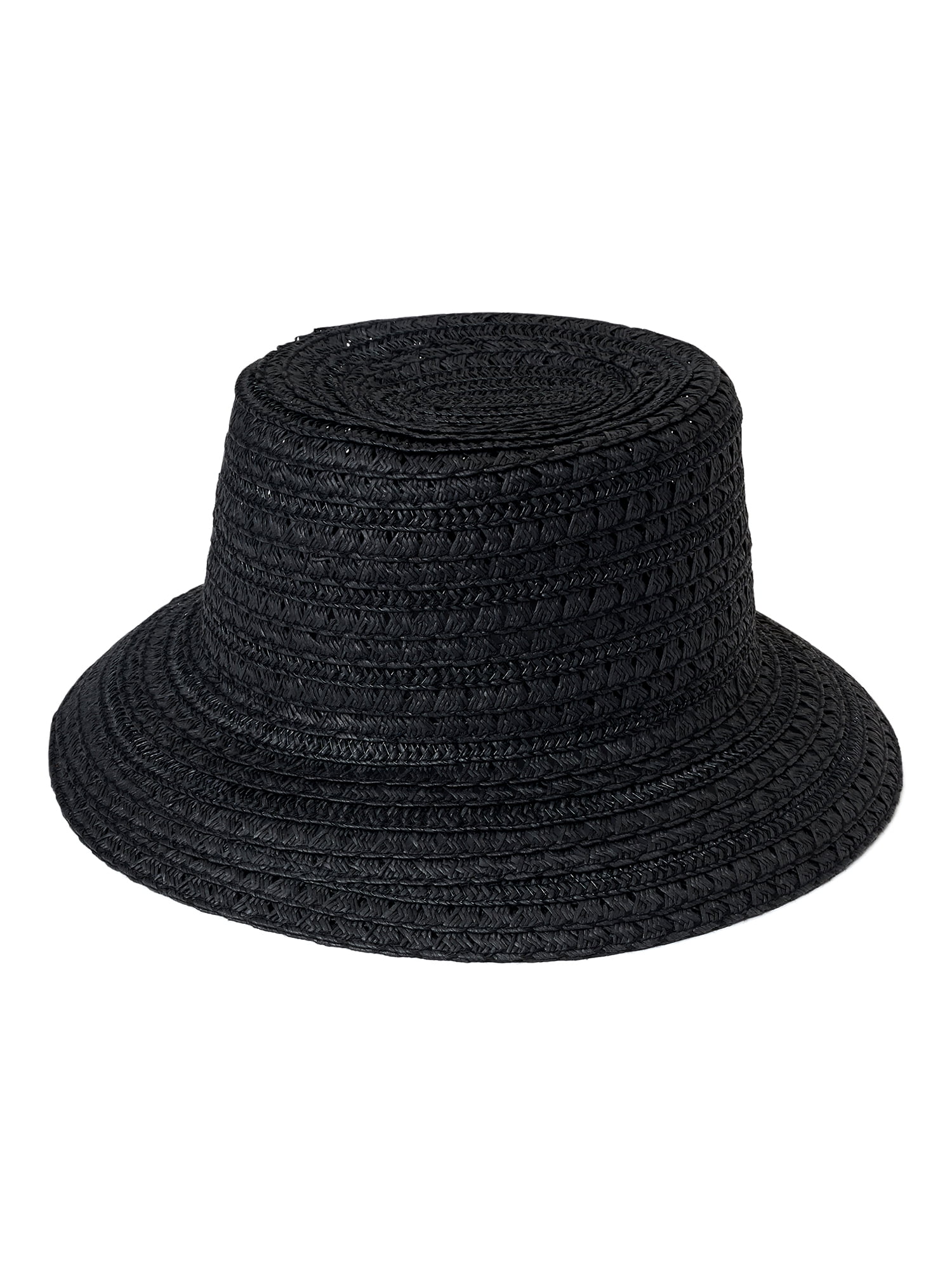 Time and Tru Adult Women's Straw Bucket Hat