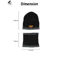thumbnail image 2 of PULLIMORE Kids Beanie Hat Scarf Set Winter Warm Knit Fleece Lining Cap and Scarf for 5-15 Years Old Boys Girls (Red), 2 of 9