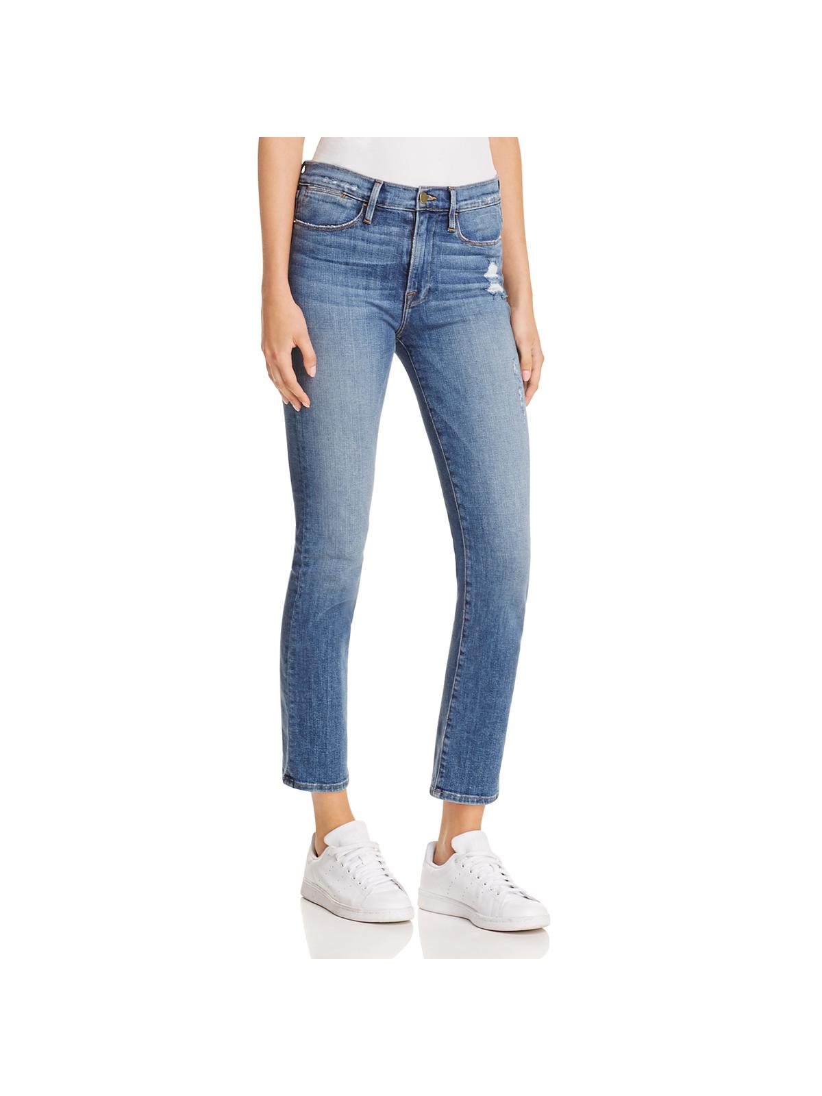 destroyed crop jeans