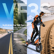 ZVOFB Electric Scooter for Adults 1000W Off Road,28MPH 28 Miles Range,,330lbs Load,APP Control,Adjustable Handlebar Height,All-Terrain Folding E-Scooter E3S