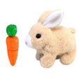 thumbnail image 2 of Bunny Toys Interactive Toys Bunnies Can Walk And Talk, Easter Plush Stuffed Bunny Toy Walking Rabbit Educational Toys For Kids, Hopping Ears With Carr, 2 of 5