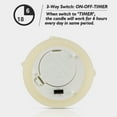 thumbnail image 5 of Rhytsing 2'' Ivory Flameless Votive Candles Real Wax Dripping Design, LED Faux Battery Operated Tealight Candles with Timer for Christmas Wreath - Set of 4, 5 of 8
