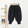 thumbnail image 2 of FAOWME Baby Boys Girls Down Snow Pants Windproof Warm Trousers Lightweight Winter Pants Black 18-24 Months, 2 of 4