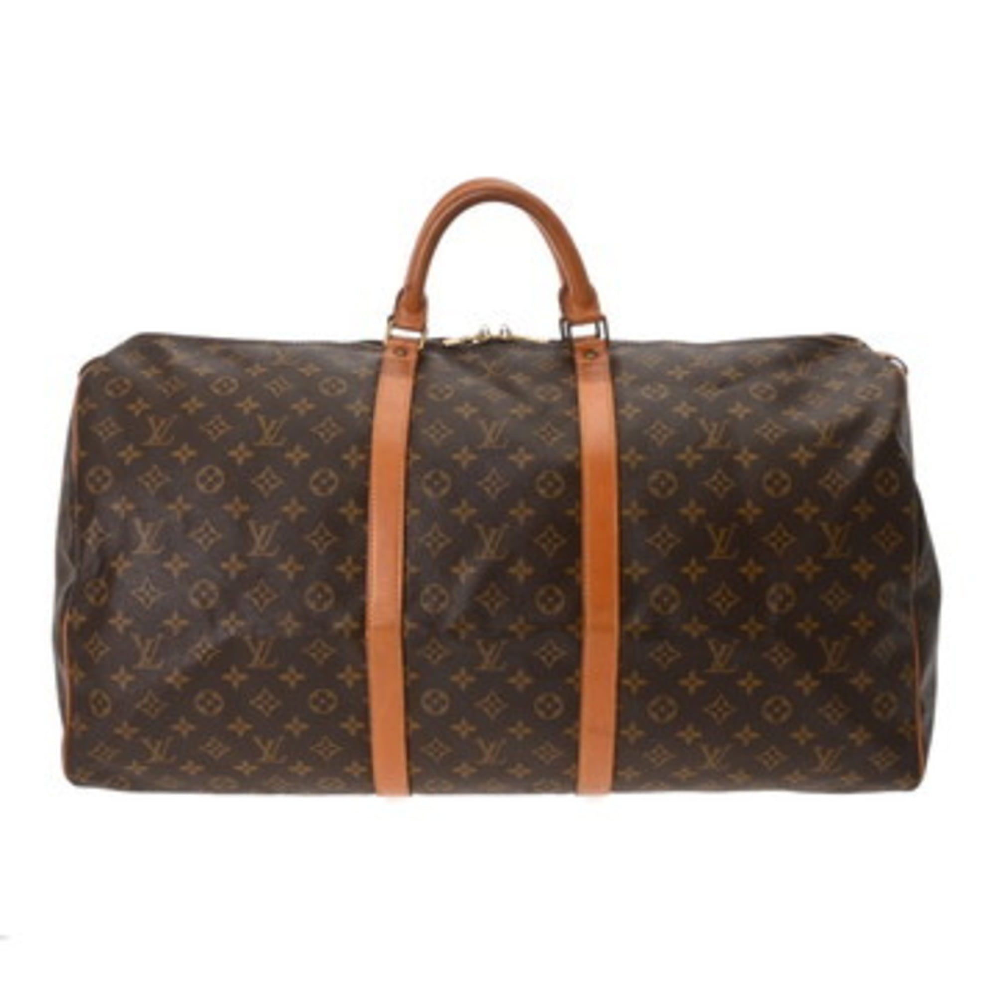 Pre-Owned LOUIS VUITTON Monogram Keepall 60 Brown M41422 Unisex Canvas Boston Bag (Fair)