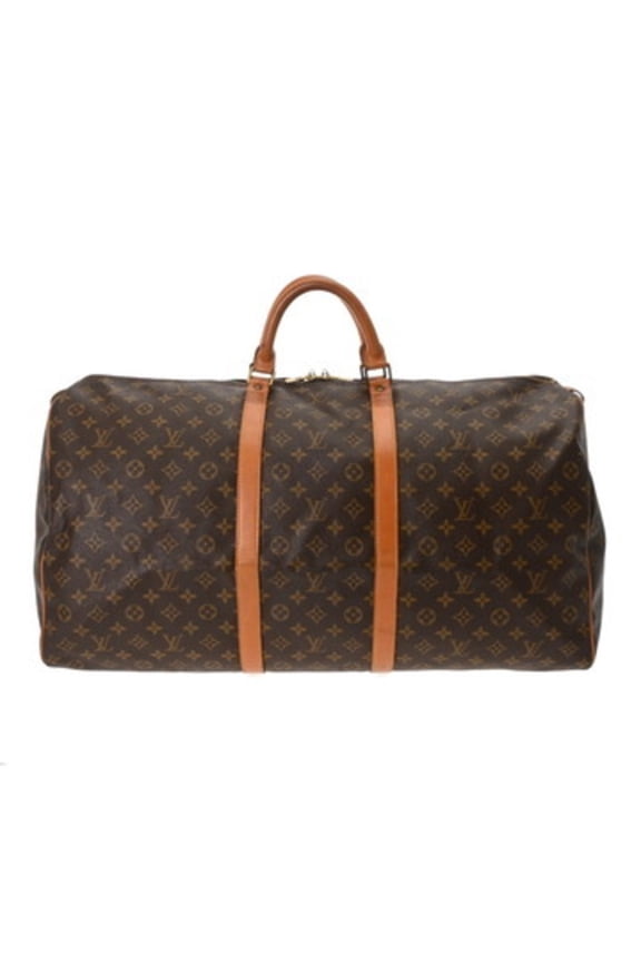 Pre-Owned LOUIS VUITTON Monogram Keepall 60 Brown M41422 Unisex Canvas Boston Bag (Fair)