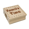 thumbnail image 1 of Family Time Fun Text Square Rubber Stamp Stamping Scrapbooking Crafting - Medium 1.75in, 1 of 7