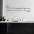 thumbnail image 3 of Bless the Food Before Us, the Family Beside Us, and the Love Between Us, Amen Vinyl Lettering Wall Decal Kitchen Dining Quote Decals - Size: 16"H x 58"L - Color:  Metallic Bronze, 3 of 5