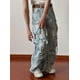 thumbnail image 5 of 2024 nuevos pantalones vaqueros de mujer de cintura alta holgados y rectos de gran tamaño con múltiples bolsillos estilo punk Y2K para lavado americano de industria pesada, 5 of 5