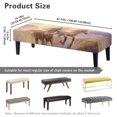 thumbnail image 7 of Jiueut Horse Beach Pattern Dining Room Bench Covers, Machine Washable Bench Seat Protector Cover with Elastic Band Anti Dust Rectangle Seat Cushion Long Chair Seat Cover for Home Hotel, 7 of 7