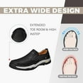 thumbnail image 3 of Mens Fashion Loafers Outdoor Casual Hiking Shoes Lightweight Non-slip Driving Shoes Daily Office Shoes Black 9 US, 3 of 7