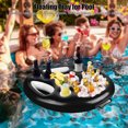 thumbnail image 3 of JFBUJC Inflatable Drink Holder PVC Floating Pool Tray Fruit Wine Mobile Phone Water Inflatable Ice Bed for Swimming Pool Party, 3 of 5
