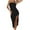 Black, variant on Women Dress Temperament, Elegant Knitted Split, able, , One-word Collar, Slim Tube Top, Sleeveless Midi Skirt Under $10