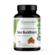 Emerald Labs Sea Buckthorn - Supports Skin Nourishment, Natural Source of Vitamin C and Vitamin E, Omega 7 - 60 Vegetable Capsules