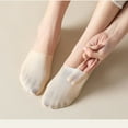 thumbnail image 5 of Aueoeo Womens No Show Thin Socks Cotton Low Cut Sheer Liner Non Slip hidden Socks for Flats Sneakers 1 pack, 5 of 5
