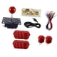 thumbnail image 5 of Kit de bricolaje para juegos de arcade de 1 jugador con mango de joystick, piezas de repuesto, componentes de fácil instalación con botones a presión Rojo, 5 of 10