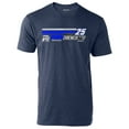 thumbnail image 2 of Men's Checkered Flag Sports  Heather Navy Matt DiBenedetto  Hot Lap T-Shirt, 2 of 3