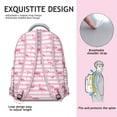 thumbnail image 5 of Flamingo Jungle Safari Backpack - Matching Wildlife Animal Print Interior, Explorer Inspired Design for Biology & Zoology Students, 5 of 6