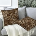 thumbnail image 5 of Throw Pillow Covers Leopard Pattern Pillow Covers 20x20 Inch Set of 2 Animal Print Throw Pillows Decorative Pillow Cases Cushion Covers for Bedroom Livingroom Sofa Farm House, 5 of 5