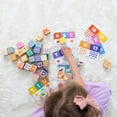 thumbnail image 4 of Melissa & Doug Ms. Rachel Official Letter, Number, and Game Wooden Learning Blocks with Activity Cards for Girls and Boys Toddlers Ages 18 Months+ - FSC Certified, 4 of 9