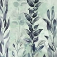 thumbnail image 4 of Teal Leaf Shower Curtain Eucalyptus Hummingbird Bird Shower Curtains White Green Leaves Botanical Plant Floral Cottagecore Aesthetic Bathroom Curtain 12 Hooks Durable Fabric 72X72Inches, 4 of 6