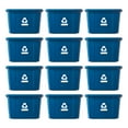 thumbnail image 2 of Gracious Living Medium Curbside Blue Box 17 Gal Home Recycling Bin(12 Pack), 2 of 11