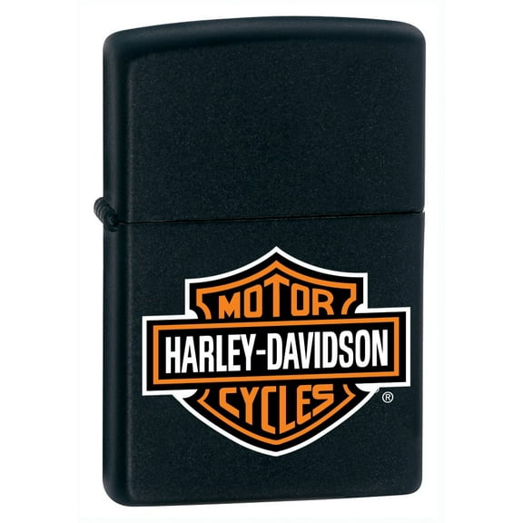 Zippo 218HD.H252 H-D Logo, Black Matte