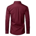 thumbnail image 2 of Men's Long Sleeve Slim-Fit Solid Dress Shirts (S-3XL), 2 of 5