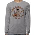 thumbnail image 2 of Bag it up Halloween Long Sleeve Shirt Unisex 3X-Large Grey, 2 of 5