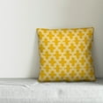 thumbnail image 2 of Creative Products Yellow and White Morrocan Tile 20x20 Spun Poly Pillow, 2 of 2