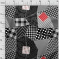 thumbnail image 3 of oneOone Rayon Black Fabric Block Fabric For Sewing Printed Craft Fabric By The Yard 56 Inch Wide, 3 of 8