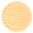 thumbnail image 2 of Round Silicone Drink Coaster, 10cm Heat Resistant Table Mat, Non Slip Cup Pad – Multiple Colors, Yellow, 2 of 5