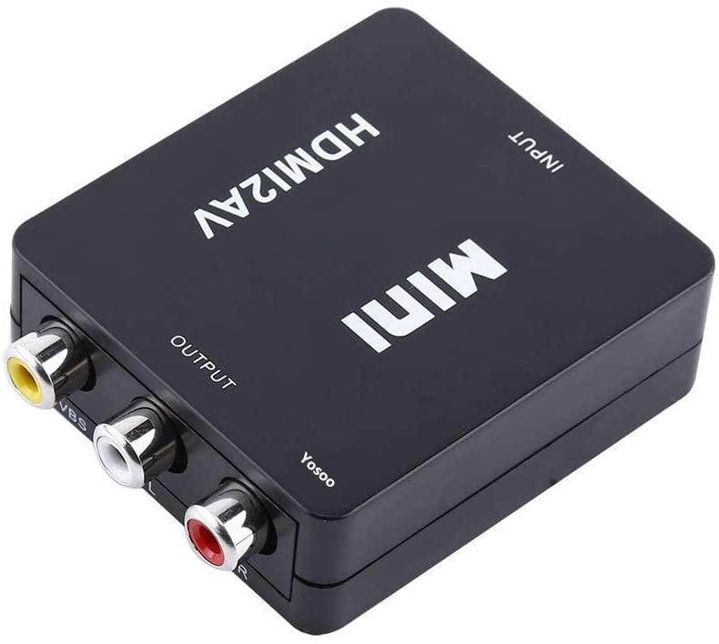 Digital HDMI to RCA Composite Video Audio AV CVBS Adapter Converter 720p/1080p (Color : Black)