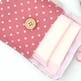 thumbnail image 5 of HongHeng Clearance Under $2.00 Fresh Cotton and Linen Sanitary Napkin Storage Bag Tampon Bag Large Capacity Cloth Cute Polka Tampon Bag Wholesale, 5 of 7