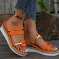 thumbnail image 6 of Leozcaa Wedge Sandals for Women Dressy Comfortable Summer Platform Causal Walking Casual Slip on Shoes, 6 of 7