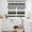 Green, variant on Sage Green Black Stripe Kitchen Curtains Sets for Windows 36 Inch Length, Modern Abstract Coarse Striped Rod Pocket Window Treatments Tier Curtains and Valances Set for Bedroom/Bathroom
