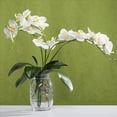 thumbnail image 4 of Hojas de OrquíDeas Phalaenopsis Plantas de Contacto de LáTex de RaíCes Artificiales de Aspecto Real Arreglo de Hojas de Imitación, 12 Piezas, 4 of 6