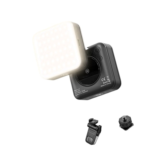 LED Video Light Camera Light 2500K-9000K Cold Shoe Mini Vlog Fill Light 2000mAh Panel Lamp Photography Streaming