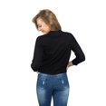 thumbnail image 6 of G-Style USA Women's 3/4 Sleeve Open Front Cropped Cardigan Sweater (S-XL), 6 of 7