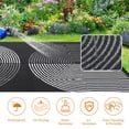 thumbnail image 4 of Kicctian Waterproof Outdoor Rug, 9x12 ft Reversible Plastic Straw Rug for Patio Lightweight Portable Camping Mat for Outside RV Beach Picnic Backyard, Black & White, 4 of 7