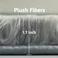 thumbnail image 2 of Softlife Super Soft Plush Tie Dye Velvet Rugs for Home Decor,Fluffy carpet For Living Room,Bedroom,4'x6',Gray, 2 of 6