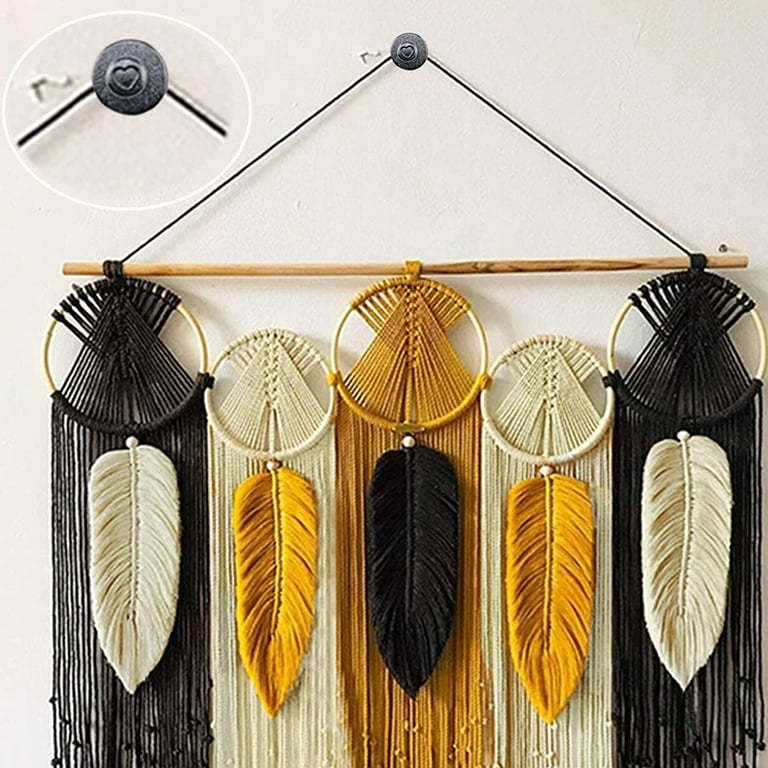 Double Headed Picture Hanging Nails Black Picture - Temu