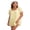 Yellow, variant on Women's Summer Mini Dress Solid Color Lace Trim Short Sleeve Babydoll Dress
